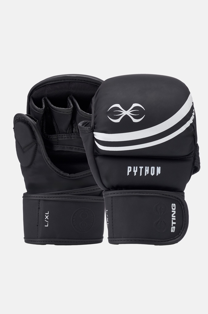 Python MMA Sparring Gloves Black/White
